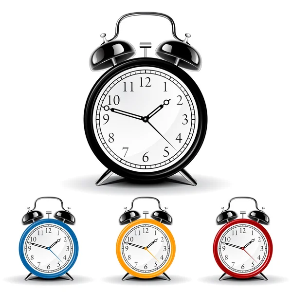 Reloj despertador vectorial — Vector de stock