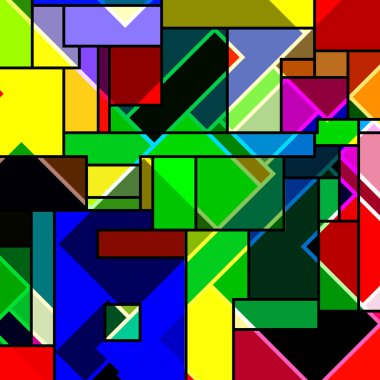 Rectangular abstract pattern clipart