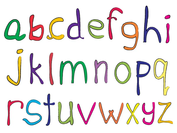 Alphabet fait main — Image vectorielle