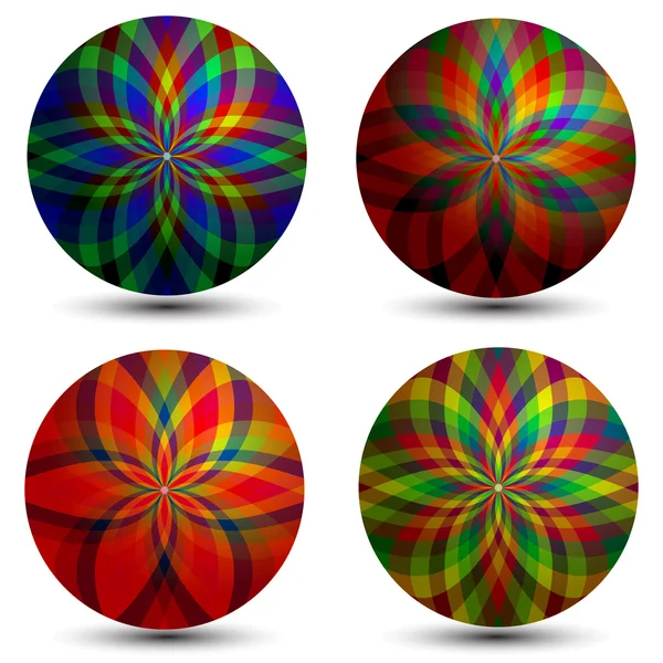 Dreidimensionale geometrische Blasen — Stockvektor