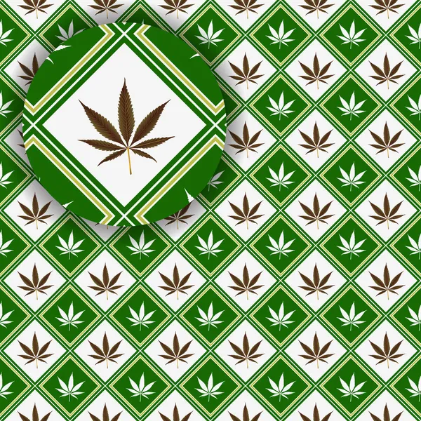 Texture de cannabis avec détails — Image vectorielle