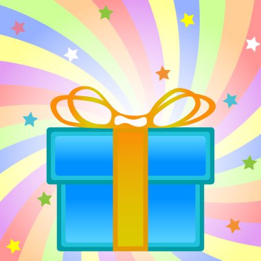 Present box composition clipart