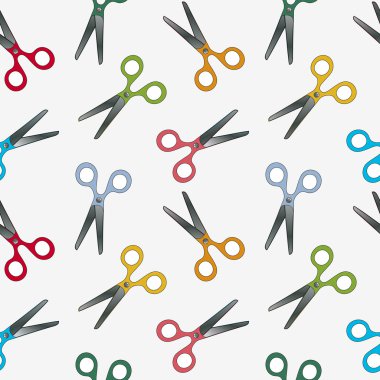 Scissors pattern clipart