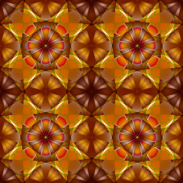 Fleurs motif géométrique sans couture — Image vectorielle