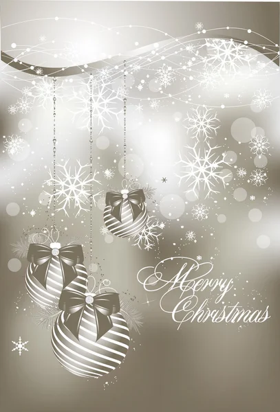 Carte de vœux abstraite de Noël — Image vectorielle