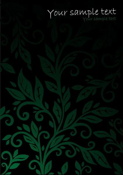 Curva abstracta fondo verde — Archivo Imágenes Vectoriales