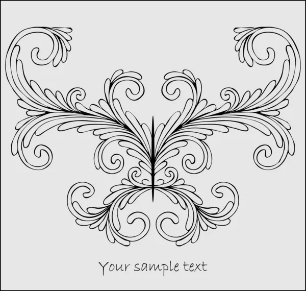 Abstrakter stilisierter Schmetterling — Stockvektor