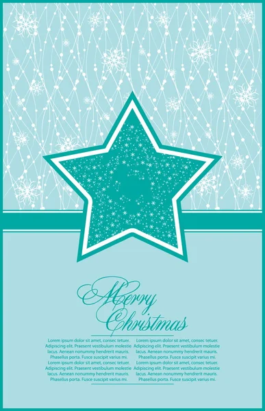 Abstract xmas illustration for design with star — Stock Vector