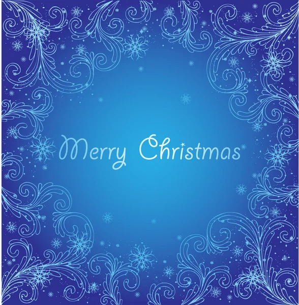 Blue xmas abstract background — Stock Vector