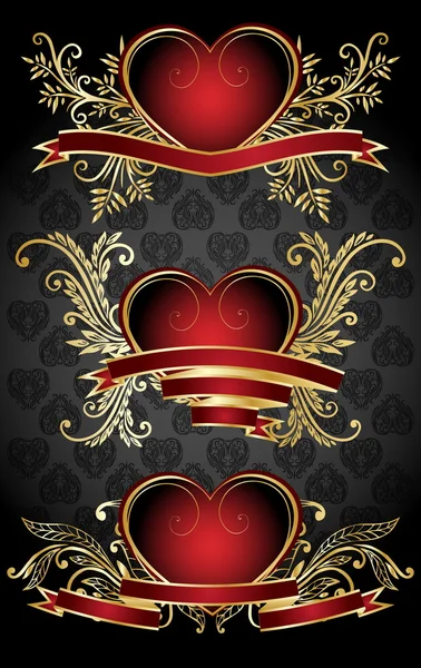 Set con elementos de diseño de San Valentín — Archivo Imágenes Vectoriales
