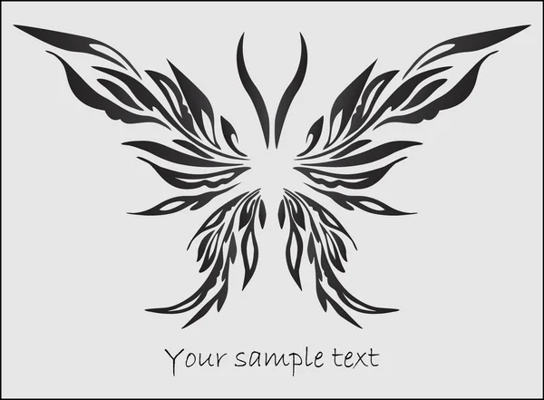 Gestileerde vlinder — Stockvector