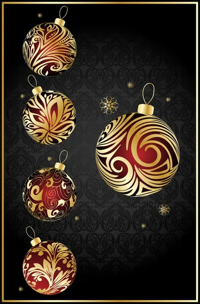 ベクトルのさまざまなクリスマス ボール — ストックベクタ
