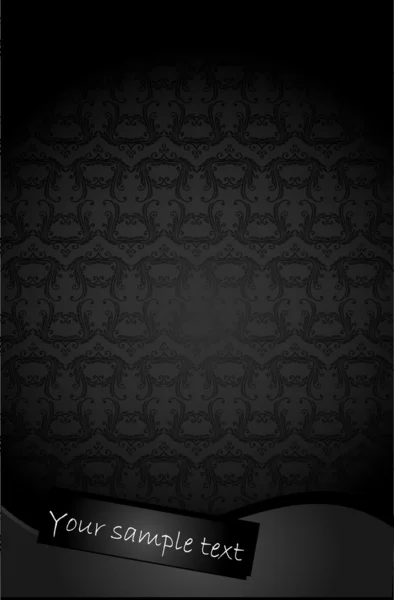 Antique fond noir — Image vectorielle