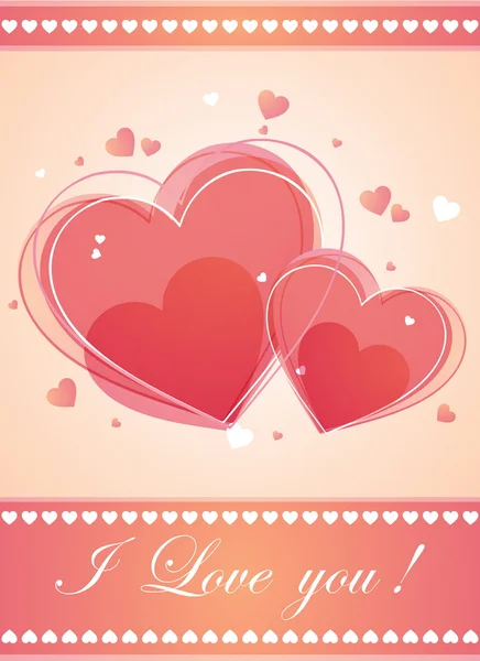 Card of valentine day — Stock Vector