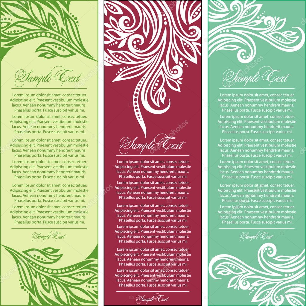 Set of greeting cards — Stock Vector © Anasteisha 5577853