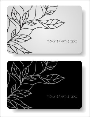 soyut çiçek kartları