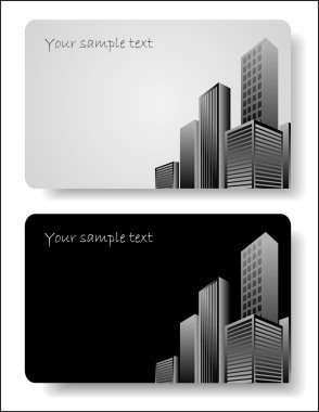 Abstract corporate city buildings clipart