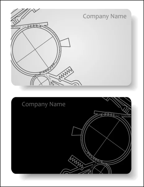 Business card for the engineer — Stock Vector