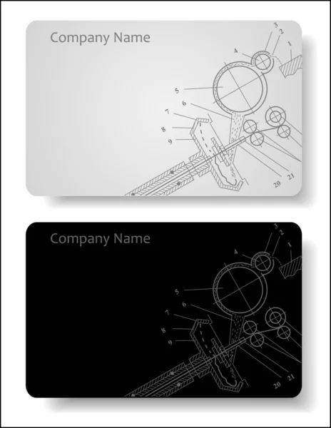 Business card for the engineer — Stock Vector