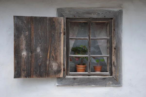 stock image Ukrainian rural window