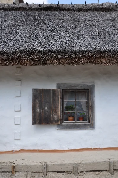 Ukrainian rural window — Stock Photo, Image