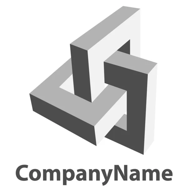 Logotipo impossível — Vetor de Stock