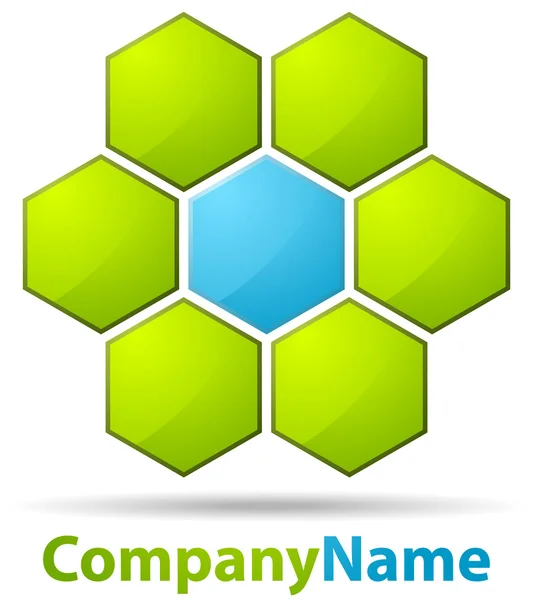 Logotipo da célula — Vetor de Stock