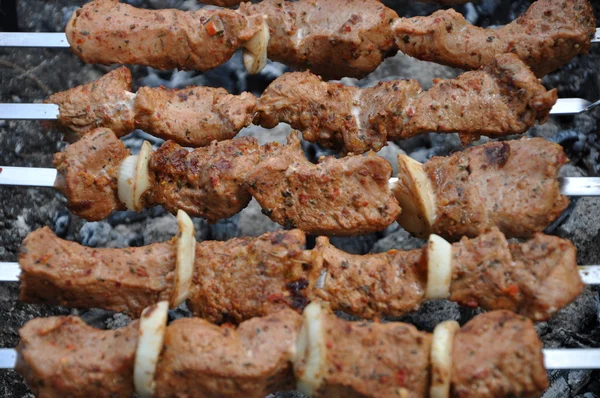 Vlees van de barbecue — Stockfoto