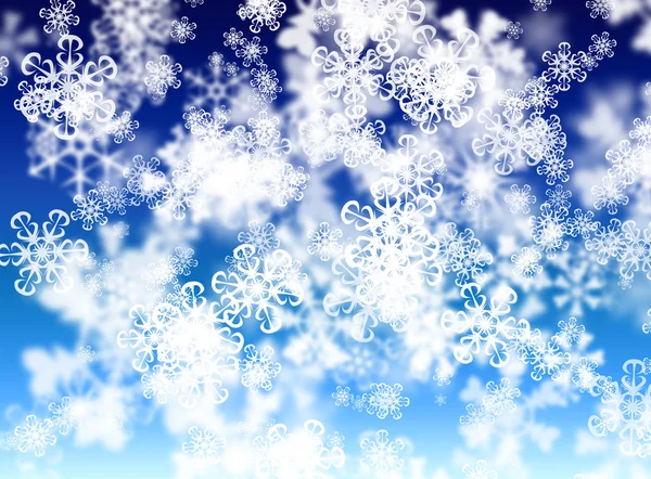 Astratto sfondo fiocchi di neve — Foto Stock