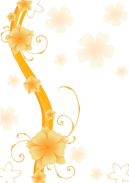 Abstract floral background. Vector. — Stock Vector
