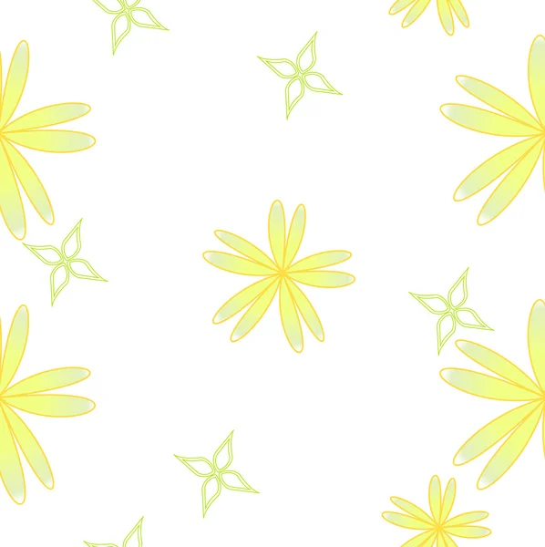 花卉无缝背景 — 图库矢量图片