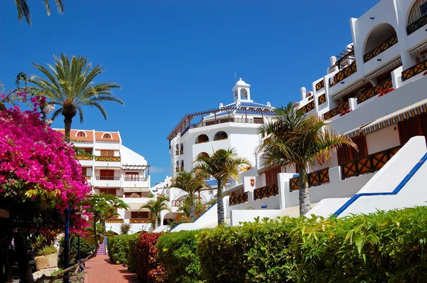 Budování a rekreační oblast luxusní hotel, ostrova tenerife, s — Stock fotografie
