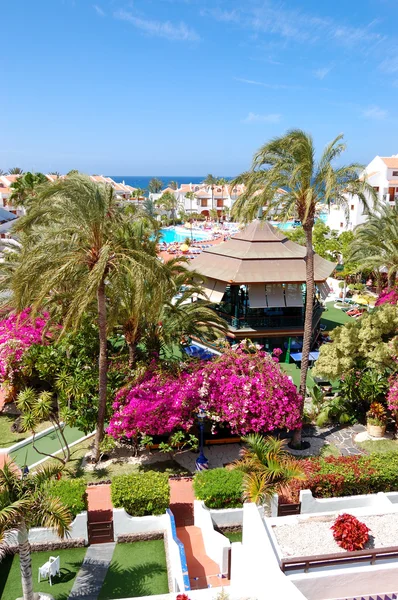 Budování a rekreační oblast luxusní hotel, ostrova tenerife, s — Stock fotografie