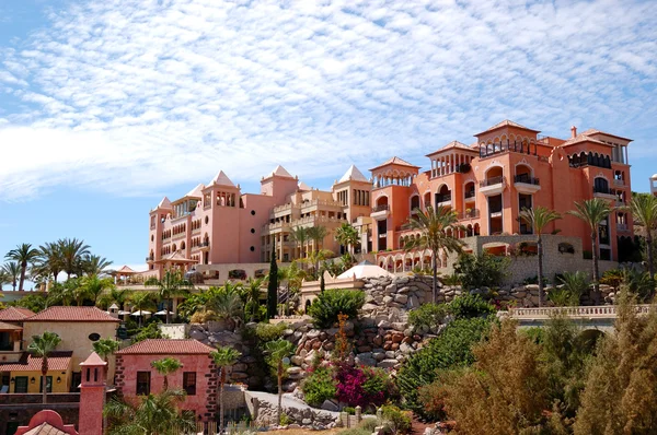Buildings of the luxury hotels, Tenerife island, Spain — Stock Photo, Image