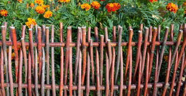 Fence of twigs clipart