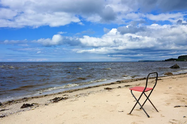 stock image Chair on the beach.