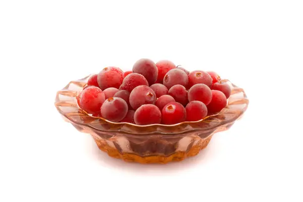 Cranberries em fundo branco . — Fotografia de Stock