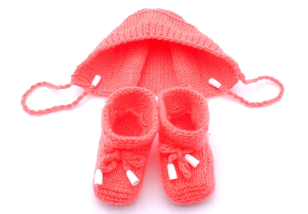 Hat and booties — Stock Photo, Image