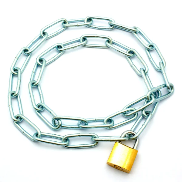 Řetěz na zámku — Stock fotografie