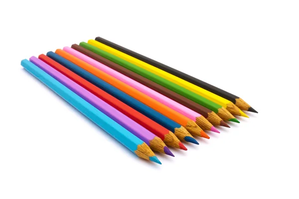 Ceruzák egymás után — Stock Fotó