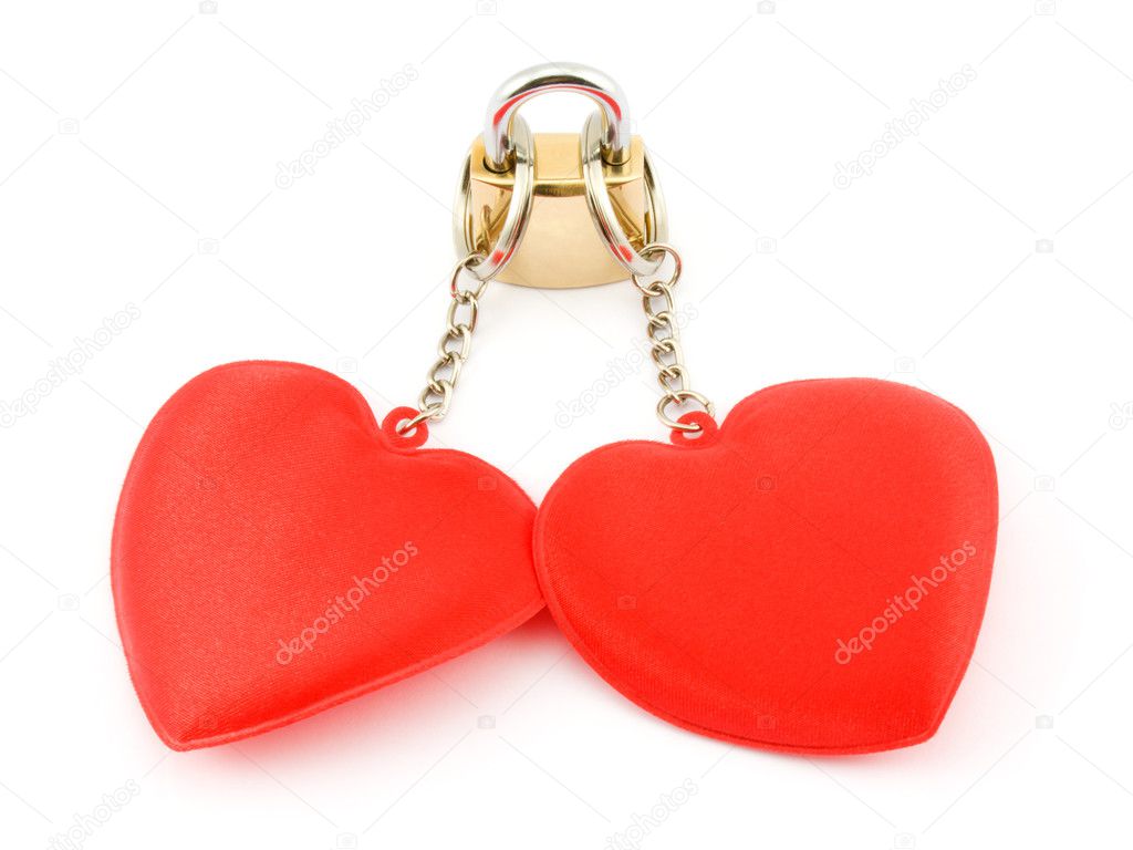 Two hearts on the lock