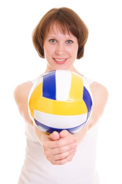 Toplu voleybolcu kız.