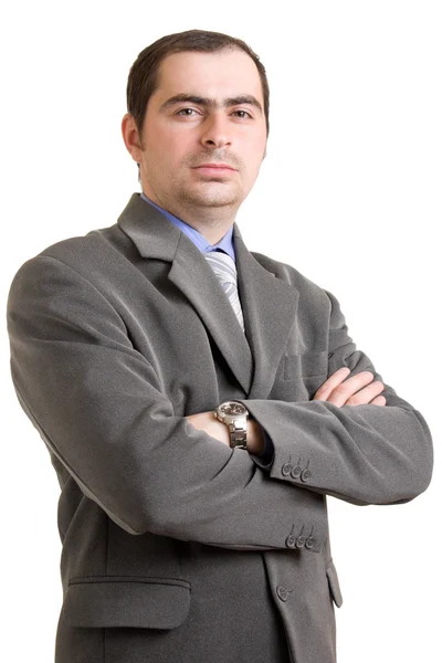 Businessman on a white background. — Stock Photo, Image