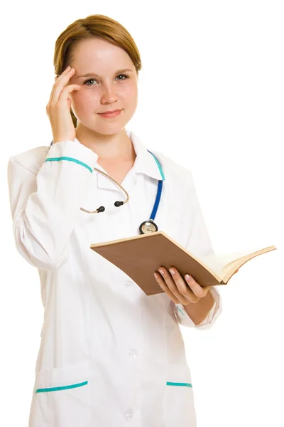 Dottore su sfondo bianco . — Foto Stock