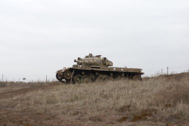 Israeli tank on Golan heights