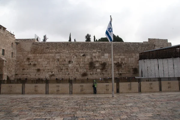 Wailing wall in jerusalem — Stock Photo, Image