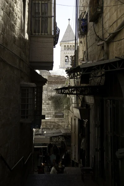 Jeruzalémská ulice cestování na Svaté země — Stock fotografie