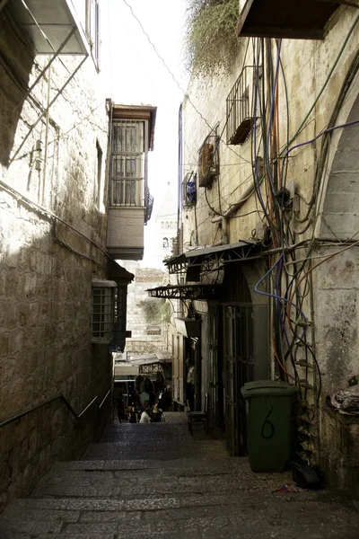 Ιερουσαλήμ οδό κινείται επί του εδάφους Ιερά — Φωτογραφία Αρχείου