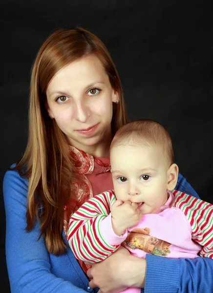 Portrait of the woman with the child — Stock Photo, Image