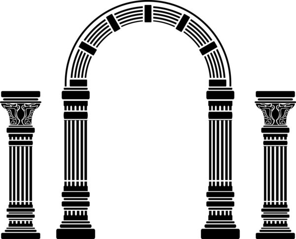 Fantasy arch and columns